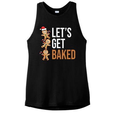 Let's Get Baked Gingerbread Cookies Ladies PosiCharge Tri-Blend Wicking Tank