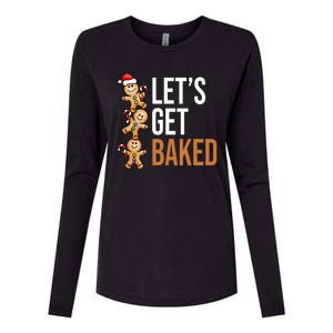 Let's Get Baked Gingerbread Cookies Womens Cotton Relaxed Long Sleeve T-Shirt