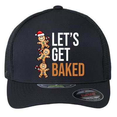 Let's Get Baked Gingerbread Cookies Flexfit Unipanel Trucker Cap