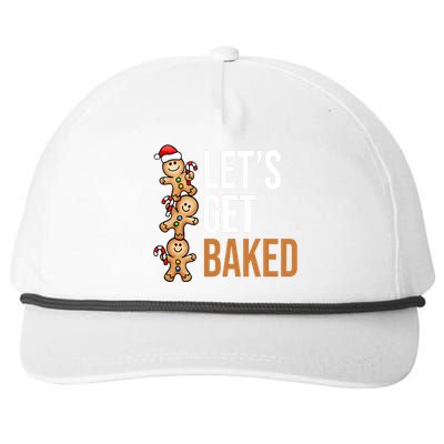 Let's Get Baked Gingerbread Cookies Snapback Five-Panel Rope Hat