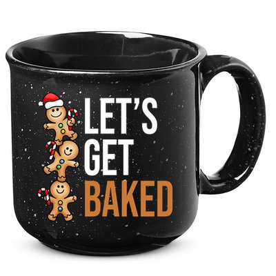 Let's Get Baked Gingerbread Cookies 15oz Campfire Ceramic Mug
