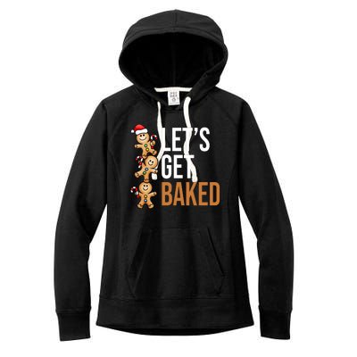 Let's Get Baked Gingerbread Cookies Women's Fleece Hoodie