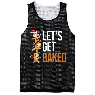 Let's Get Baked Gingerbread Cookies Mesh Reversible Basketball Jersey Tank