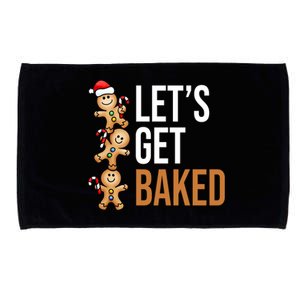 Let's Get Baked Gingerbread Cookies Microfiber Hand Towel