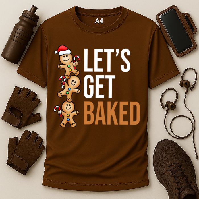 Let's Get Baked Gingerbread Cookies Cooling Performance Crew T-Shirt