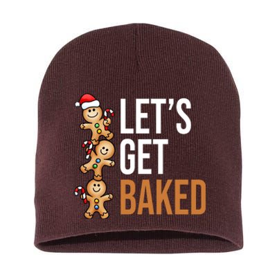 Let's Get Baked Gingerbread Cookies Short Acrylic Beanie