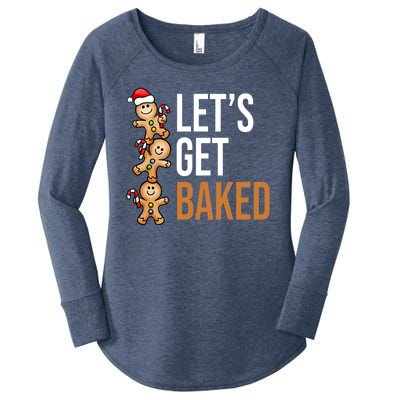 Let's Get Baked Gingerbread Cookies Women's Perfect Tri Tunic Long Sleeve Shirt