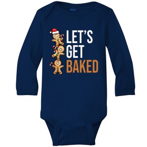 Let's Get Baked Gingerbread Cookies Baby Long Sleeve Bodysuit