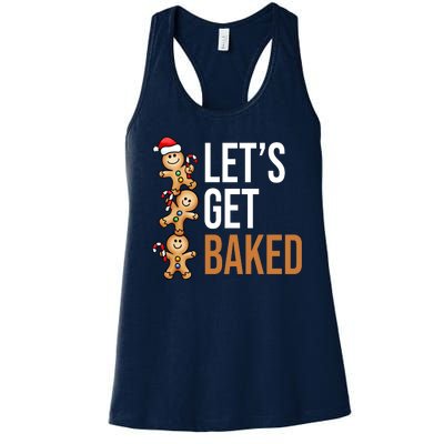 Let's Get Baked Gingerbread Cookies Women's Racerback Tank