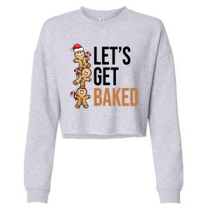 Let's Get Baked Gingerbread Cookies Cropped Pullover Crew