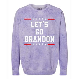 Lets Go Brandon Colorblast Crewneck Sweatshirt