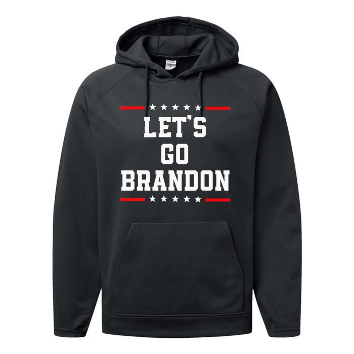 Lets Go Brandon Performance Fleece Hoodie