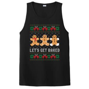 Lets Get Baked Ugly Chrismtas Christmas Bell Gift PosiCharge Competitor Tank