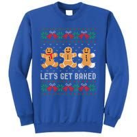 Lets Get Baked Ugly Chrismtas Christmas Bell Gift Sweatshirt