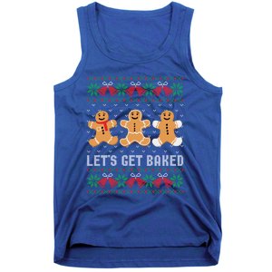 Lets Get Baked Ugly Chrismtas Christmas Bell Gift Tank Top