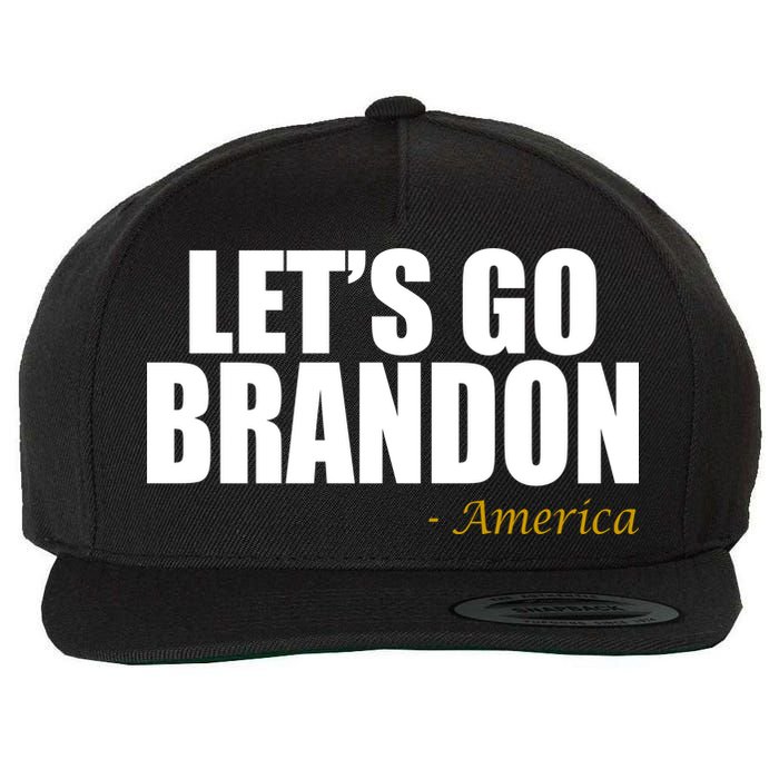 Let's Go Brandon, America Wool Snapback Cap