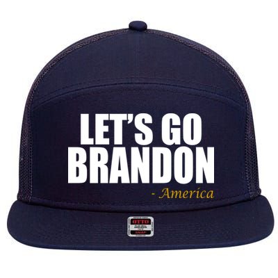 Let's Go Brandon, America 7 Panel Mesh Trucker Snapback Hat