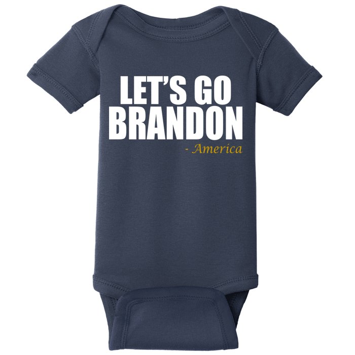 Let's Go Brandon, America Baby Bodysuit