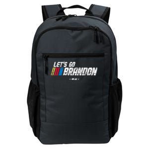 Let's Go Brandon Race Car Grunge Distressed Funny Gift Idea Daily Commute Backpack