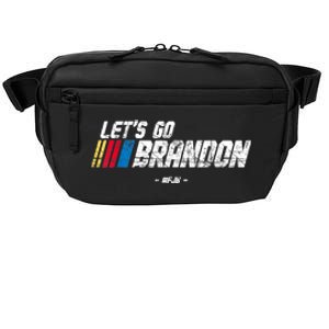 Let's Go Brandon Race Car Grunge Distressed Funny Gift Idea Crossbody Pack