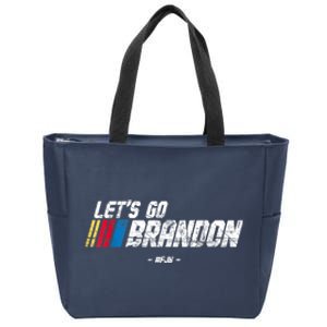 Let's Go Brandon Race Car Grunge Distressed Funny Gift Idea Zip Tote Bag