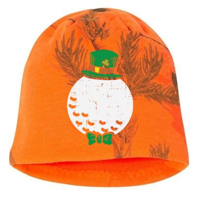 Leprechaun Golf Ball St Patricks Day Golfing Golfer Gift Kati - Camo Knit Beanie