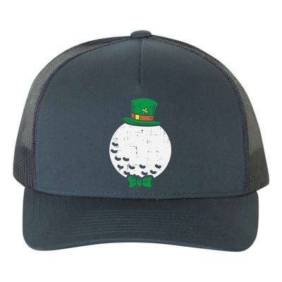 Leprechaun Golf Ball St Patricks Day Golfing Golfer Gift Yupoong Adult 5-Panel Trucker Hat