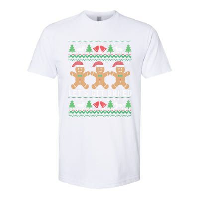 Lets Get Baked Ugly Christmas Santa Hat Gingerbread Gift Softstyle CVC T-Shirt