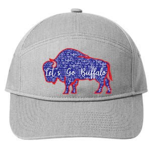 Lets Go Buffalo New York Buffalo Sports Fan Buffalo 7-Panel Snapback Hat