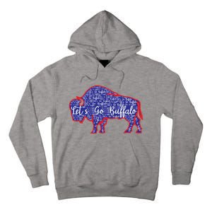 Lets Go Buffalo New York Buffalo Sports Fan Buffalo Tall Hoodie