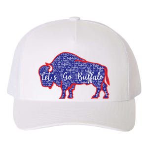 Lets Go Buffalo New York Buffalo Sports Fan Buffalo Yupoong Adult 5-Panel Trucker Hat