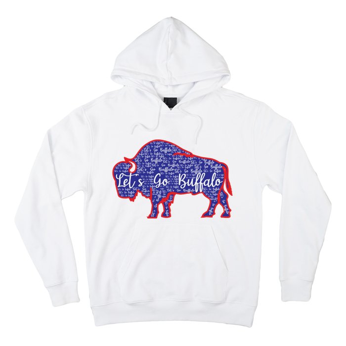 Lets Go Buffalo New York Buffalo Sports Fan Buffalo Hoodie