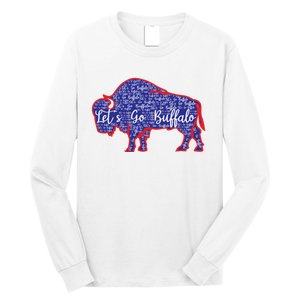 Lets Go Buffalo New York Buffalo Sports Fan Buffalo Long Sleeve Shirt