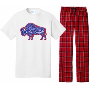 Lets Go Buffalo New York Buffalo Sports Fan Buffalo Pajama Set