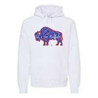 Lets Go Buffalo New York Buffalo Sports Fan Buffalo Premium Hoodie