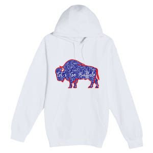 Lets Go Buffalo New York Buffalo Sports Fan Buffalo Premium Pullover Hoodie