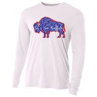 Lets Go Buffalo New York Buffalo Sports Fan Buffalo Cooling Performance Long Sleeve Crew