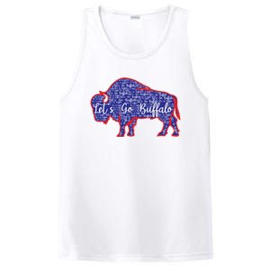 Lets Go Buffalo New York Buffalo Sports Fan Buffalo PosiCharge Competitor Tank