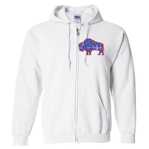 Lets Go Buffalo New York Buffalo Sports Fan Buffalo Full Zip Hoodie