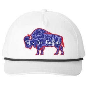 Lets Go Buffalo New York Buffalo Sports Fan Buffalo Snapback Five-Panel Rope Hat