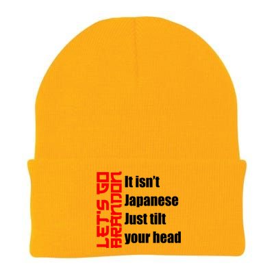 Let's Go Brandon It Isn't Japanese Just Tilt Your Head Knit Cap Winter Beanie