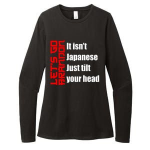 Let's Go Brandon It Isn't Japanese Just Tilt Your Head Womens CVC Long Sleeve Shirt