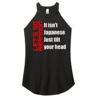 Let's Go Brandon It Isn't Japanese Just Tilt Your Head Women's Perfect Tri Rocker Tank