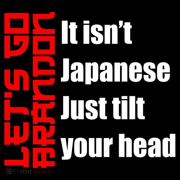 Let's Go Brandon It Isn't Japanese Just Tilt Your Head Short Acrylic Beanie