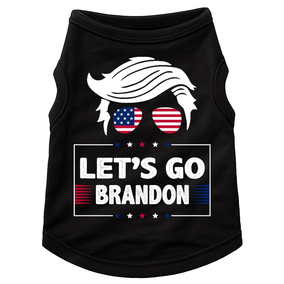Let's Go Brandon USA Hipster Republican FJB Anti Biden Chant Doggie Tank