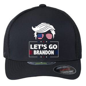 Let's Go Brandon USA Hipster Republican FJB Anti Biden Chant Flexfit Unipanel Trucker Cap