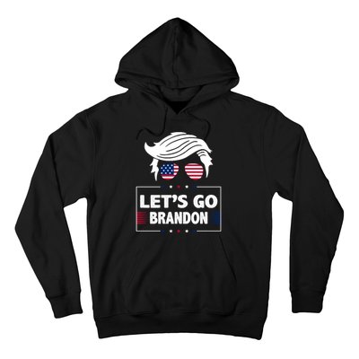 Let's Go Brandon USA Hipster Republican FJB Anti Biden Chant Hoodie