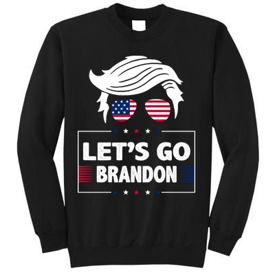 Let's Go Brandon USA Hipster Republican FJB Anti Biden Chant Sweatshirt