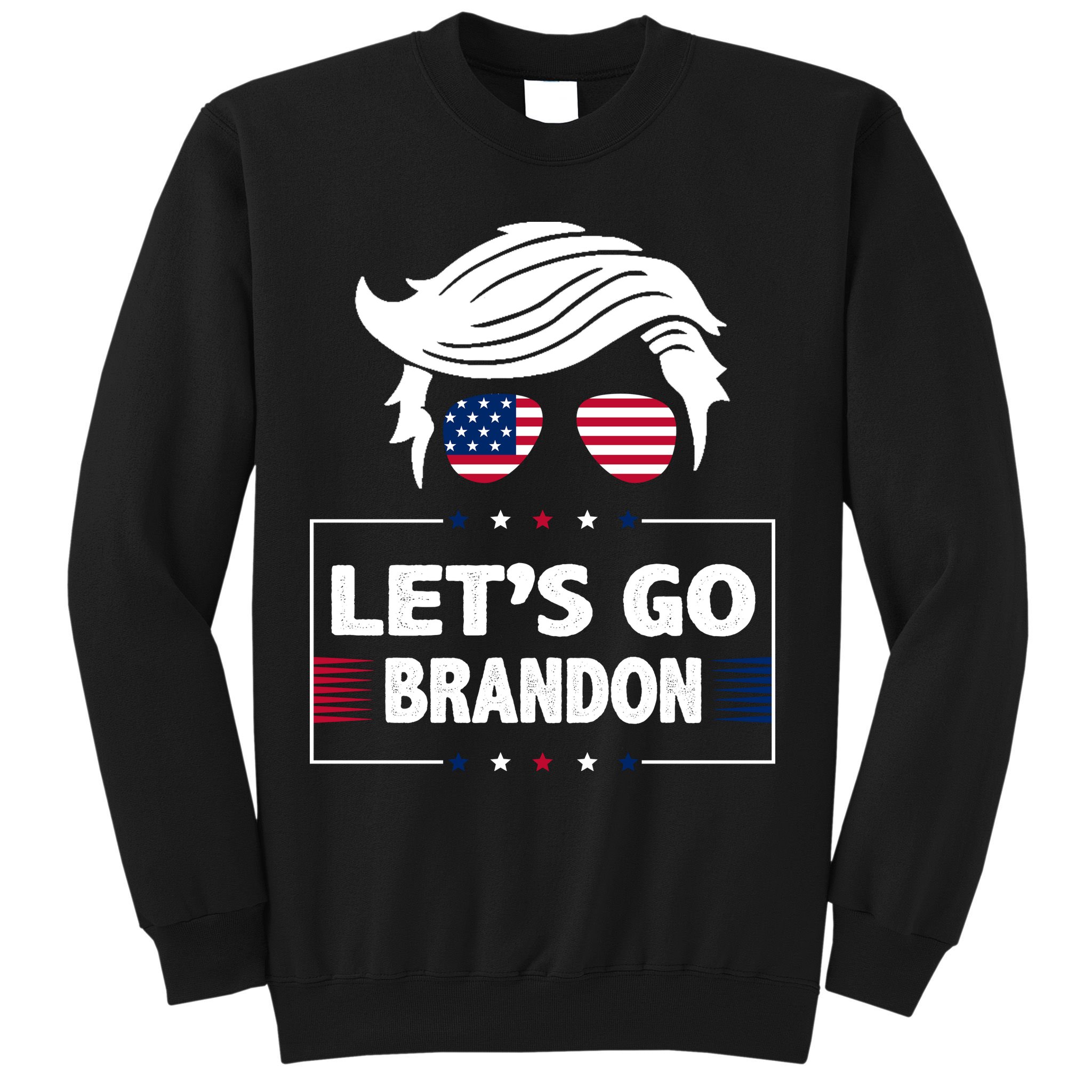 Let's Go Brandon USA Hipster Republican FJB Anti Biden Chant Sweatshirt