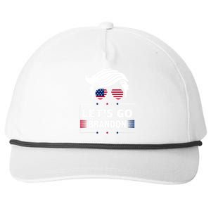 Let's Go Brandon USA Hipster Republican FJB Anti Biden Chant Snapback Five-Panel Rope Hat